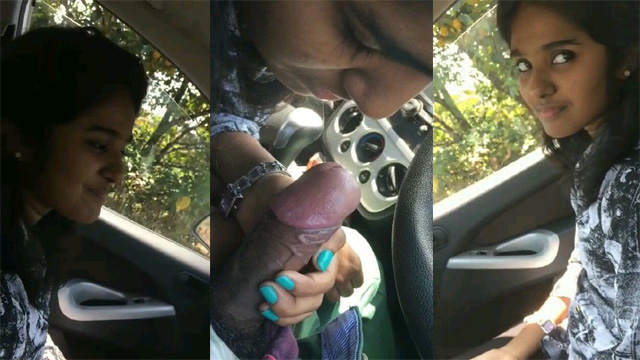 Mallu Babe Giving Blowjob – Fucked by Boyfriend In Car