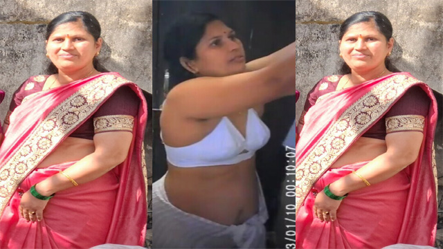 Mallu Aunty Dusky Boobs Show & Chudai
