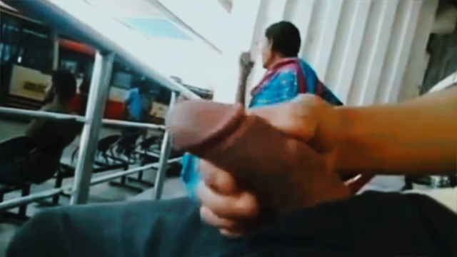 Daring Guy Flash Dick Infront Of Bass Station Lolpol