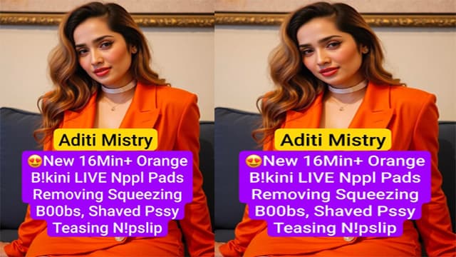 Aditi Mistry Orange Bikini Chudai Pussy Viral MMS