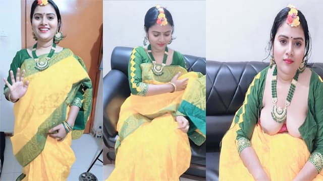Tamil Wife Wedding Dress – Video Call Distance Husband