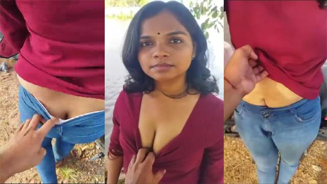 Young Girlfriend Outdoor Fun With Boyfriend Mamakutty HD